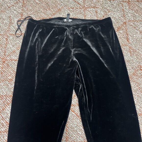 EILEEN FISHER Women’s Velour Pants Black Size Large (32x29) - Picture 6 of 9